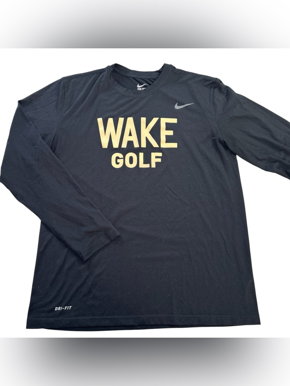 Nike Wake Forest Demon Deacons Golf TEAM ISSUED Men’s Long Sleeve T-Shirt size L